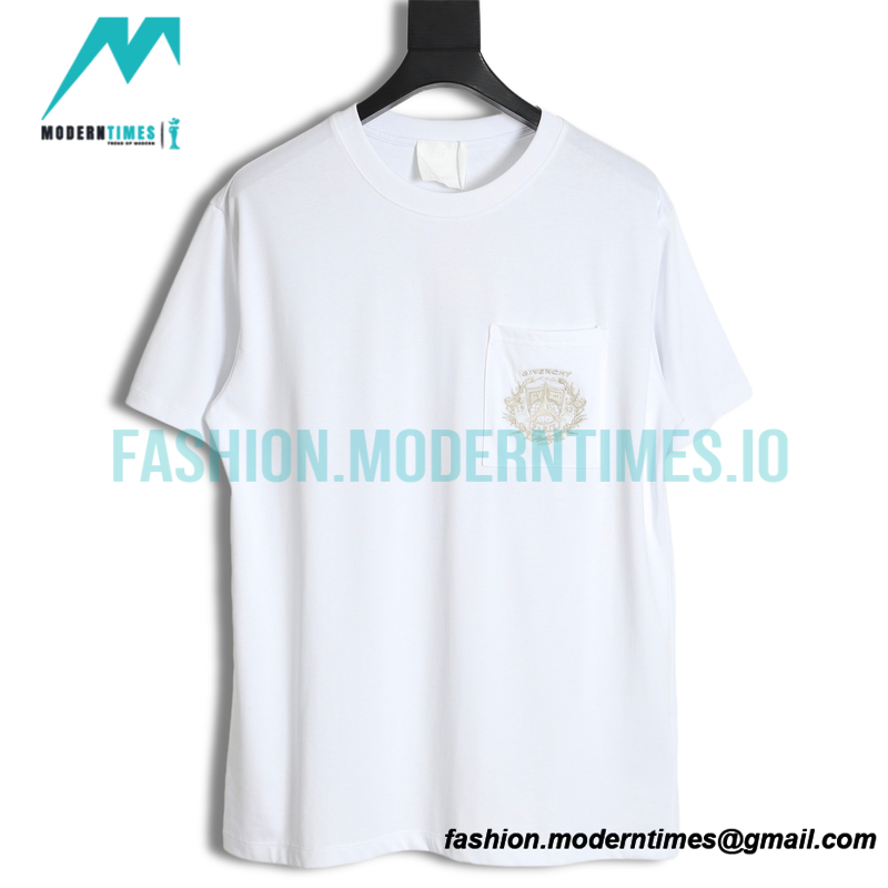Givenchy - 23ss Pocket Logo Embroidery Short Sleeve T-shirt
