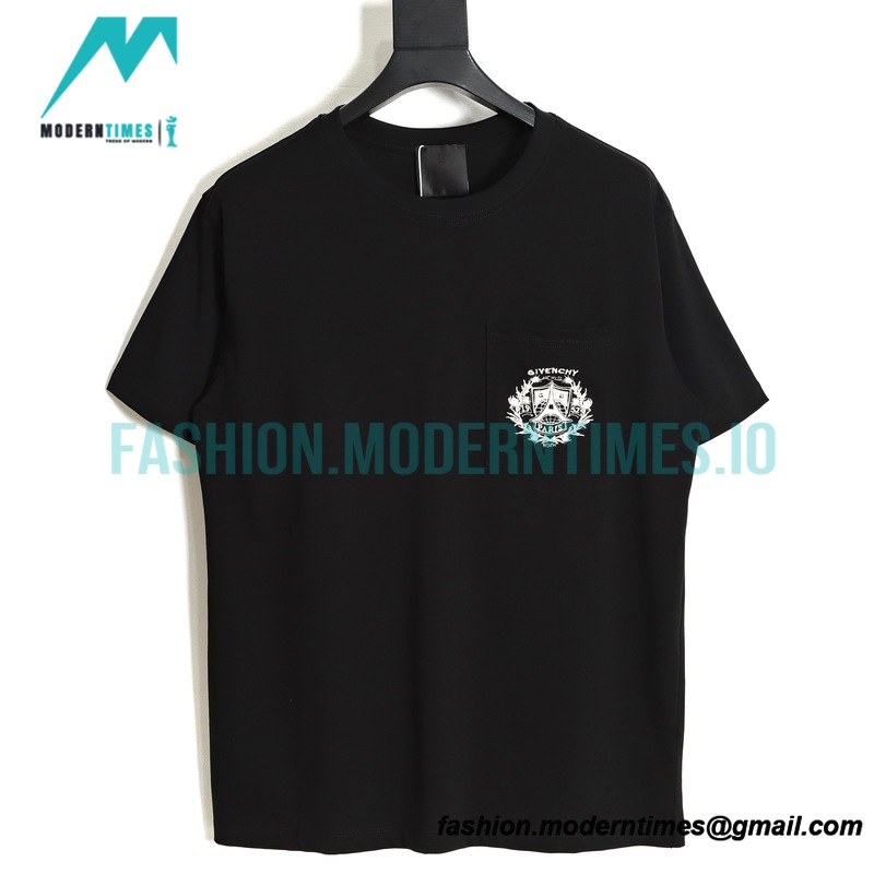 Givenchy - 23ss Pocket Logo Embroidery Short Sleeve T-shirt