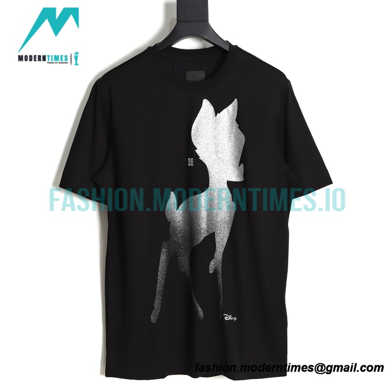 Givenchy - 23SS Silver Fawn Short Sleeve T-shirt