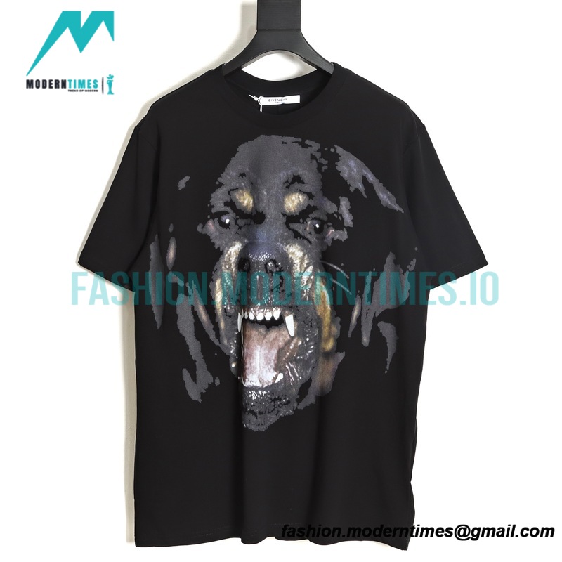 Givenchy - Big Dog Print Crewneck Short Sleeve T-shirt