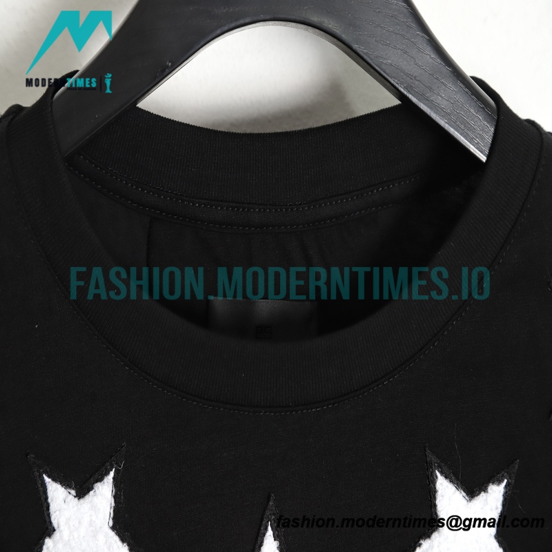 Givenchy - 22SS Neckline Star Embroidery Short Sleeve T-shirt