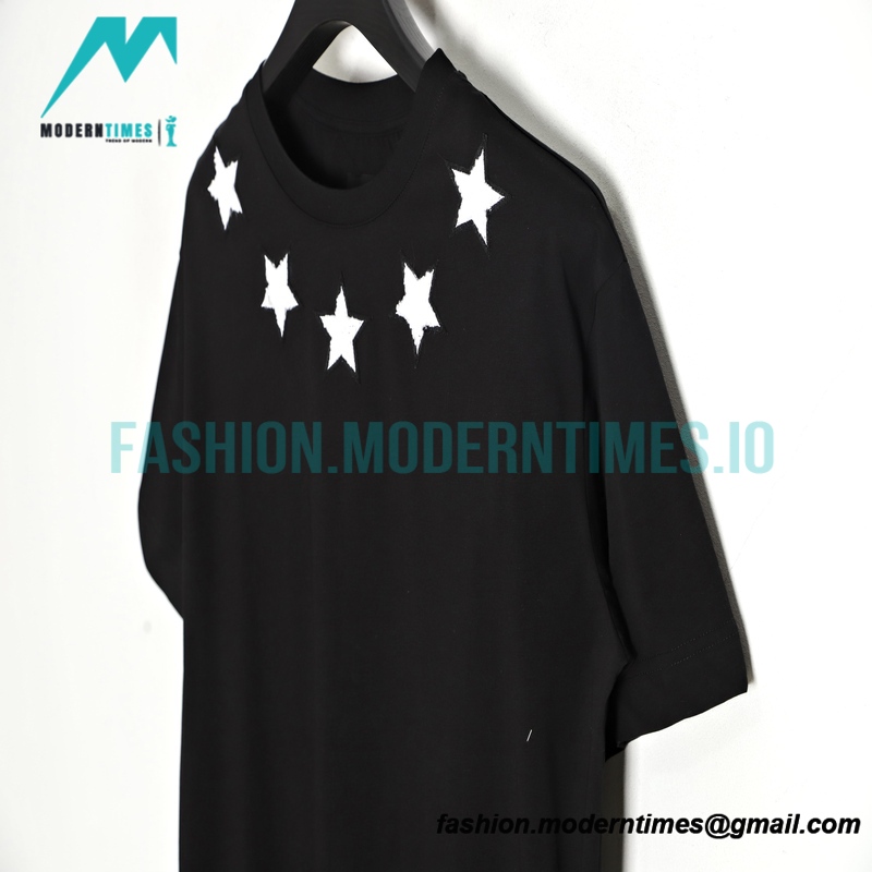 Givenchy - 22SS Neckline Star Embroidery Short Sleeve T-shirt