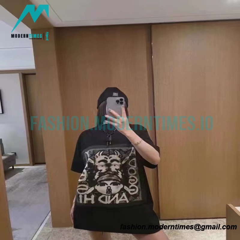 Givenchy - 22SS Stick Cloth Bulldog Short Sleeve T-shirt