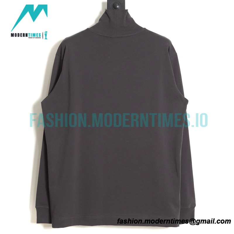 Givenchy - 23SS High Neck Embroidered Long Sleeve T-shirt