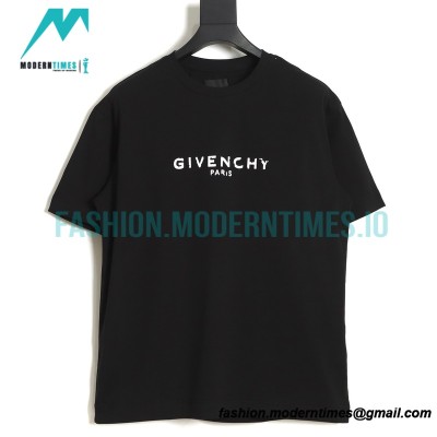 Givenchy - 22SS Damaged Letter Print Short Sleeve T-shirt