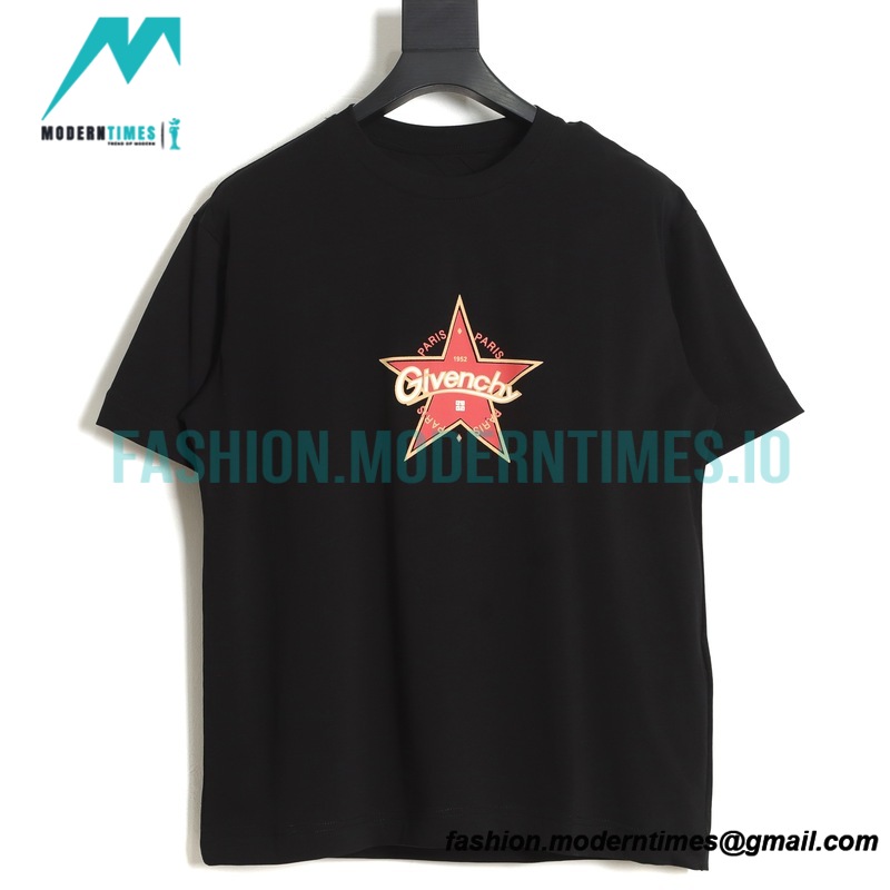 Givenchy - 23SS Pentagram Print Short Sleeve T-shirt