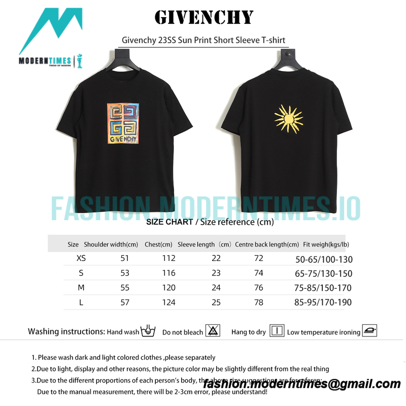 Givenchy - 23SS Sun Print Short Sleeve T-shirt