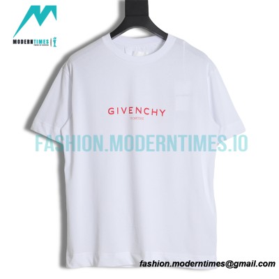 Givenchy - 22SS Reverse Letter Print Short Sleeve T-shirt
