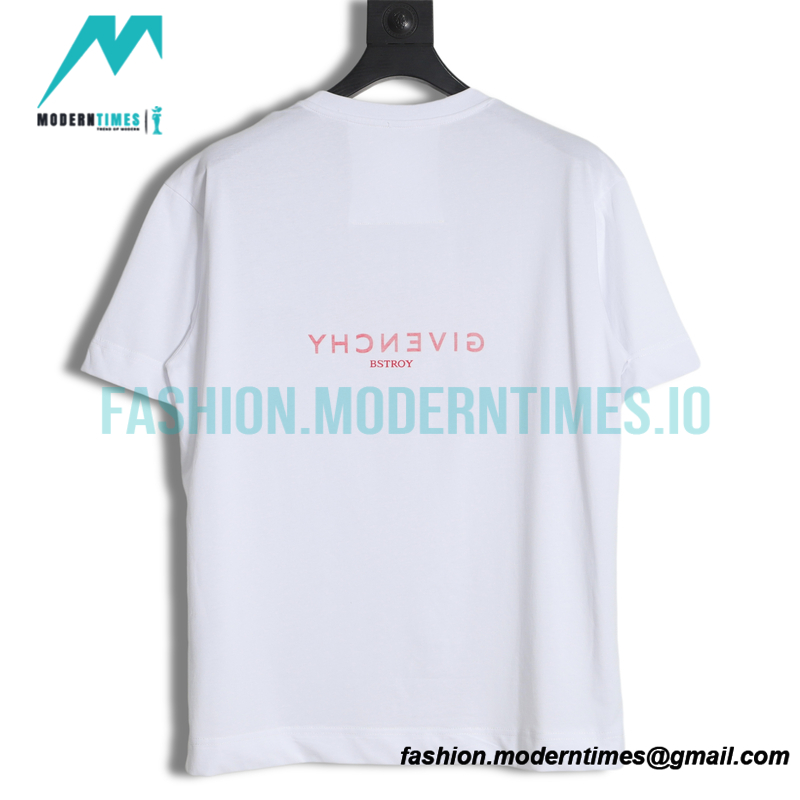 Givenchy - 22SS Reverse Letter Print Short Sleeve T-shirt