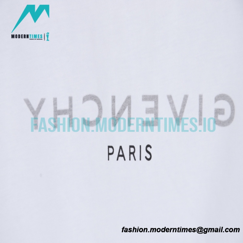 Givenchy - 22SS Reverse Letter Print Short Sleeve T-shirt