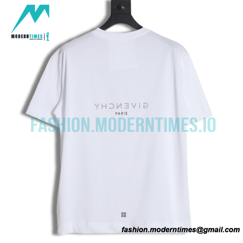 Givenchy - 22SS Reverse Letter Print Short Sleeve T-shirt