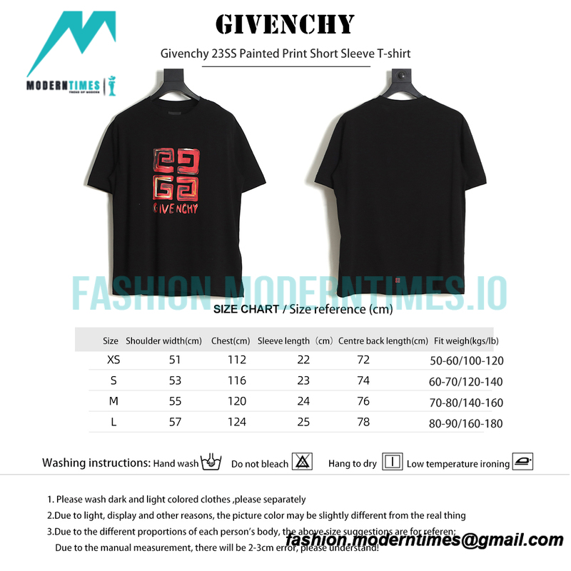 Givenchy - 23SS Painted Print Short Sleeve T-shirt