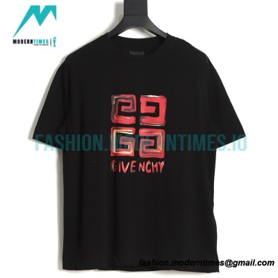Givenchy - 23SS Painted Print Short Sleeve T-shirt