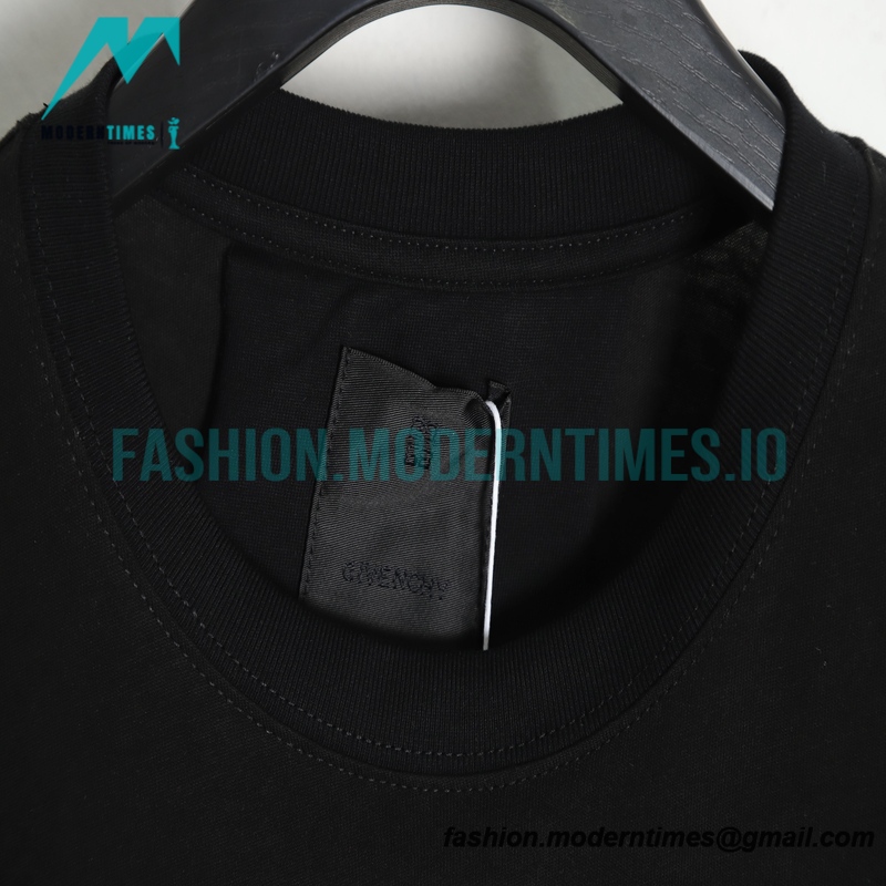 Givenchy - 23ss Pentagram Pattern Stitching Short Sleeve T-shirt