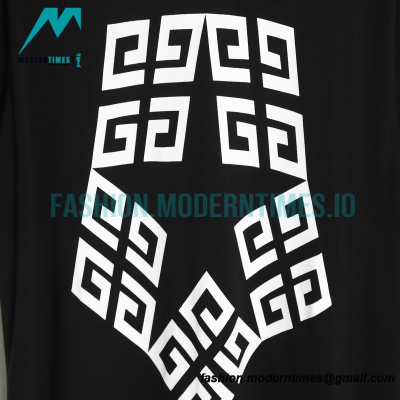 Givenchy - 23ss Pentagram Pattern Stitching Short Sleeve T-shirt