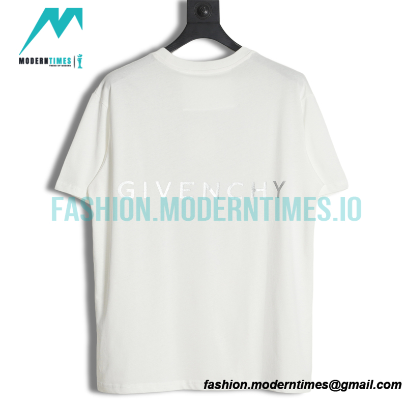 Givenchy - 23ss Pentagram Pattern Stitching Short Sleeve T-shirt