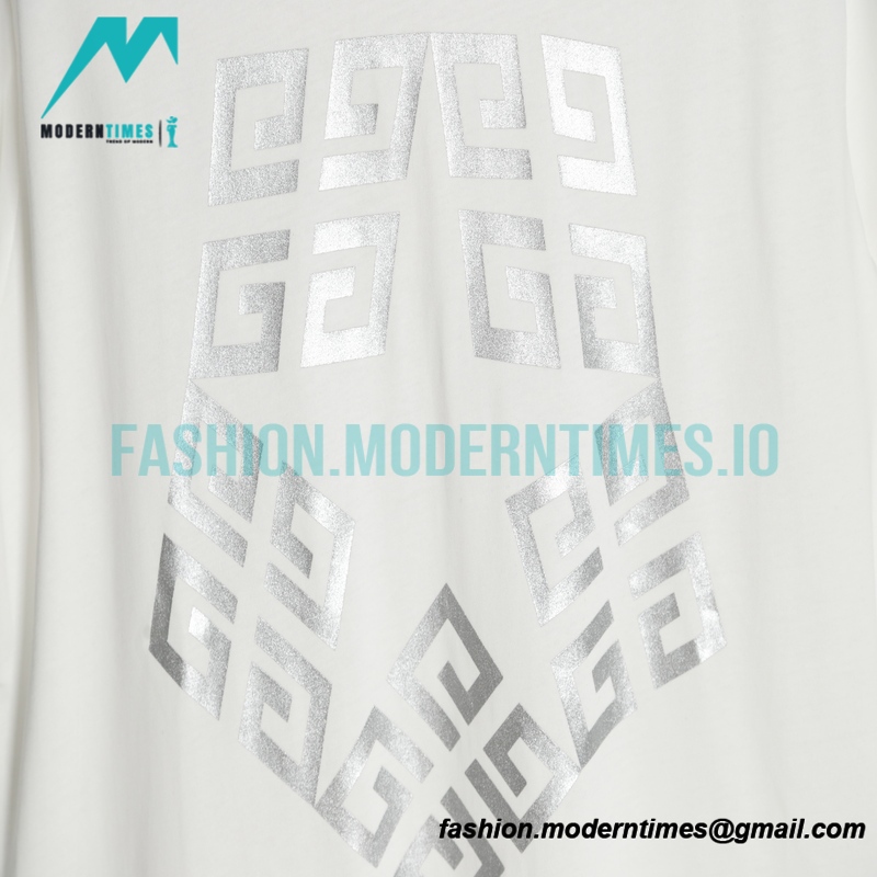 Givenchy - 23ss Pentagram Pattern Stitching Short Sleeve T-shirt