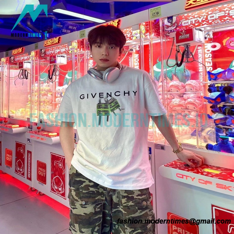 Givenchy - 23SS Small Lock Head Letter Short Sleeve T-shirt