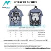  Givenchy - Chito 22SS Washed Graffiti Dog Head Short Sleeve