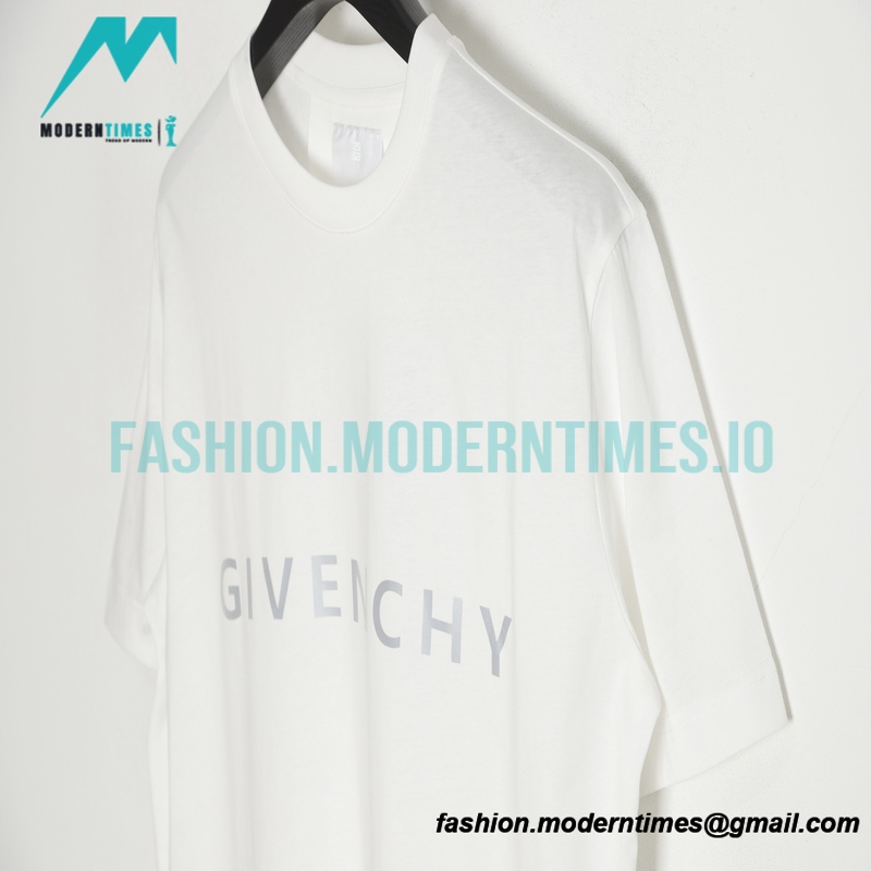 Givenchy - 23SS Reflective Letter Short Sleeve T-shirt