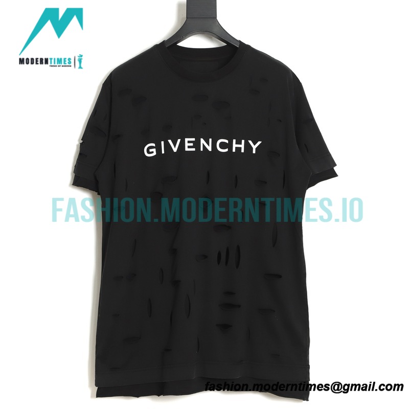 Givenchy - 23AW Body Ripped Fake Two Short Sleeved T-shirts