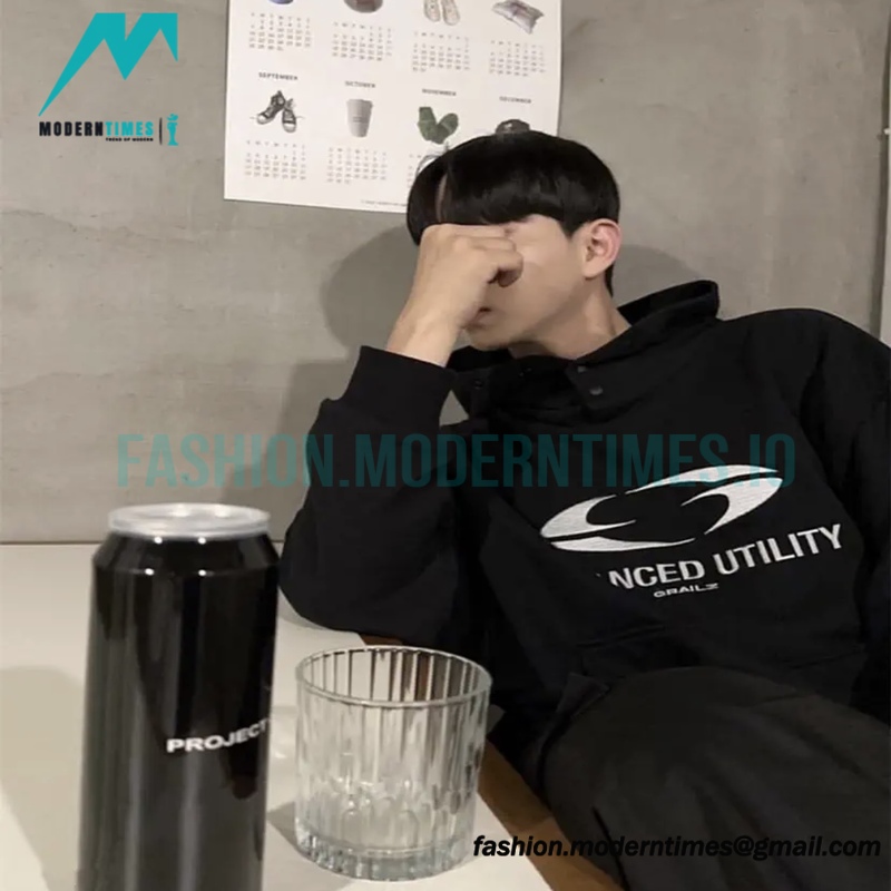 Grailz - 23FW Geometric Embroidery Hoodie