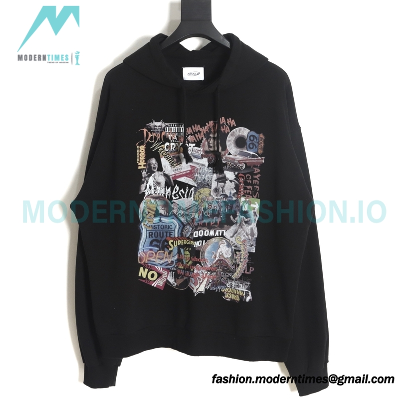 Grailz - 23FW Poster Printed Floral Hoodie