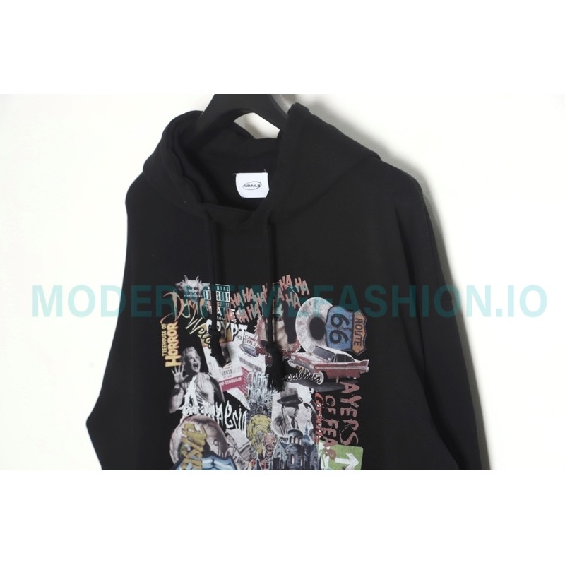 Grailz - 23FW Poster Printed Floral Hoodie