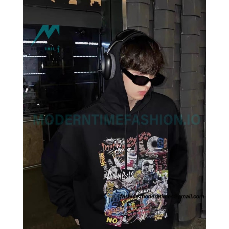 Grailz - 23FW Poster Printed Floral Hoodie