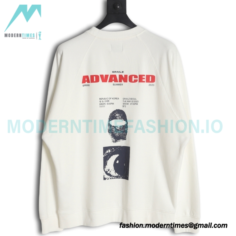 Grailz - 23FW Masked Printed Crew-neck Hoodie