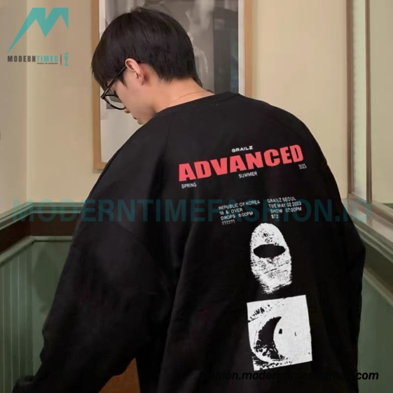 Grailz - 23FW Masked Printed Crew-neck Hoodie