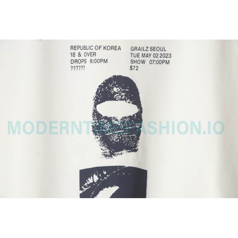 Grailz - 23FW Masked Printed Crew-neck Hoodie