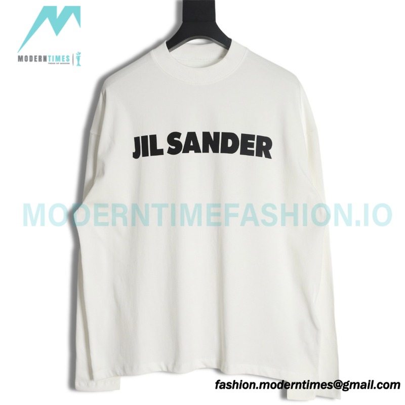 Jil Sander - 23FW Classic Chest Letter Print Long Sleeve T-shirt