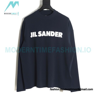Jil Sander - 23FW Classic Chest Letter Print Long Sleeve T-shirt