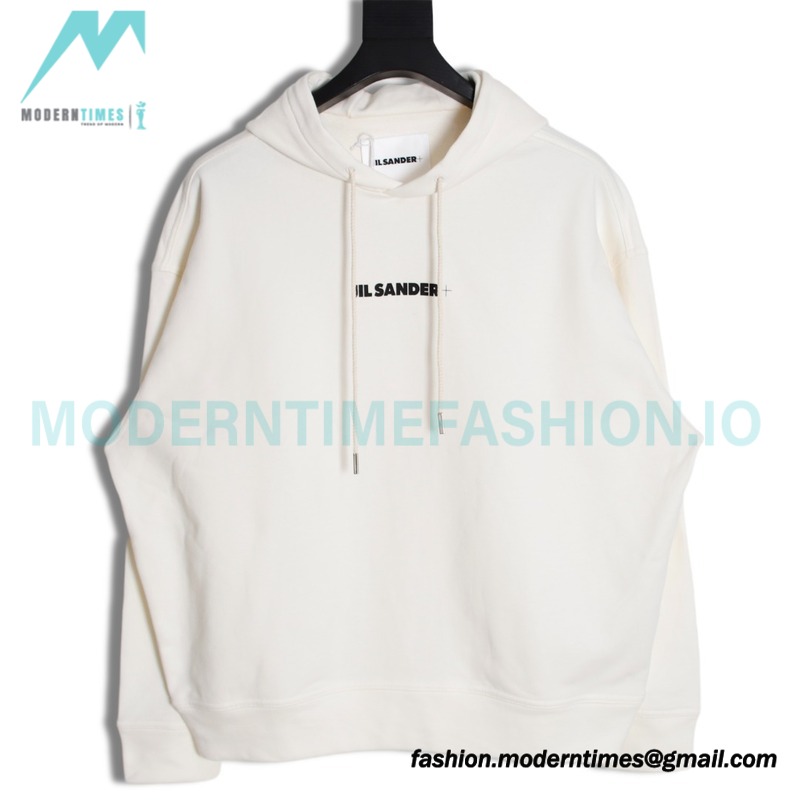 JIL sander - Chest Logo Hoodie