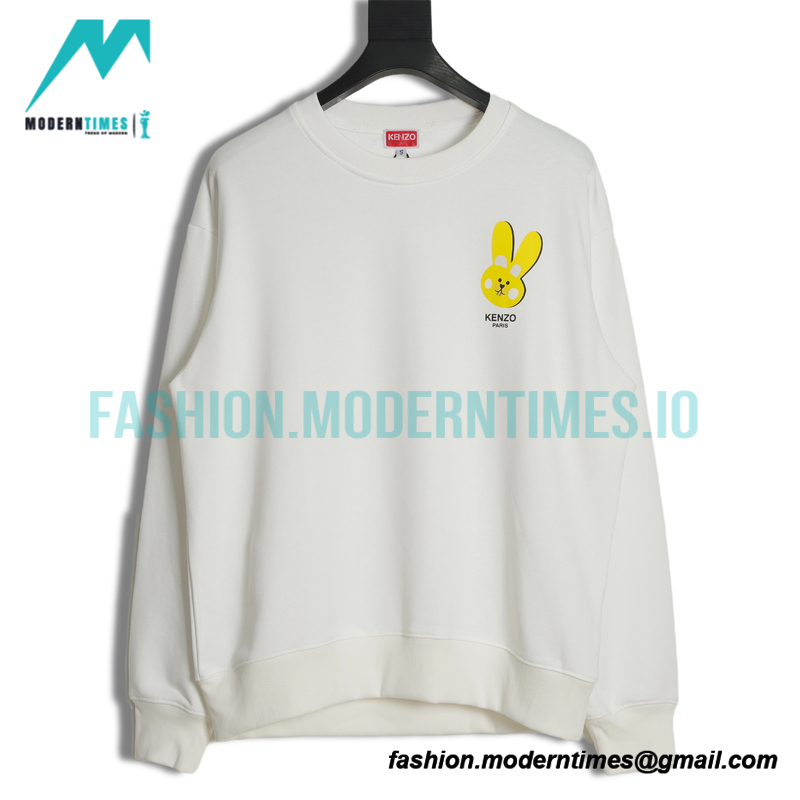 Kenzo - 23SS Bunny Print Crewneck Hoodie