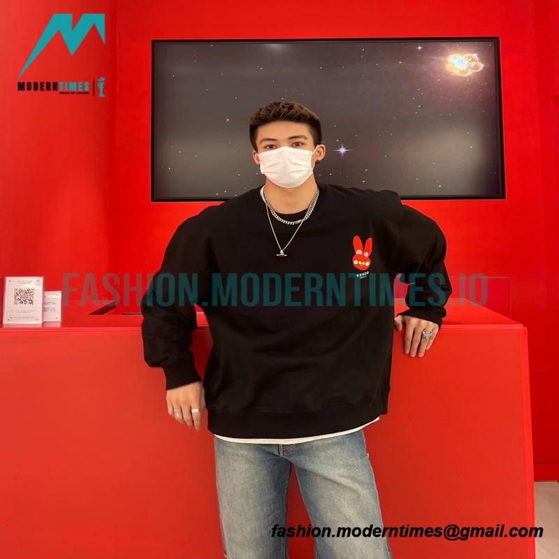 Kenzo - 23SS Bunny Print Crewneck Hoodie
