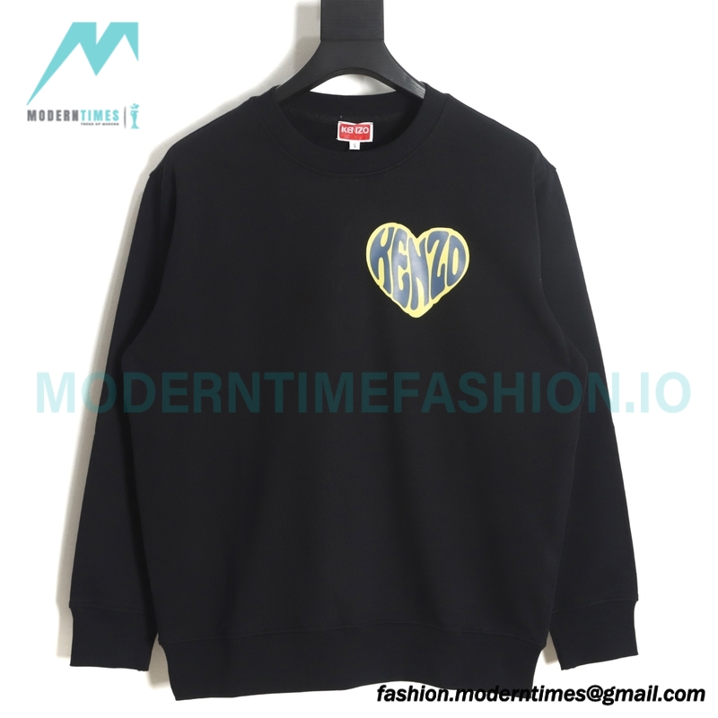 Kenzo - 23FW Small Love Printed Crew-neck Hoodie