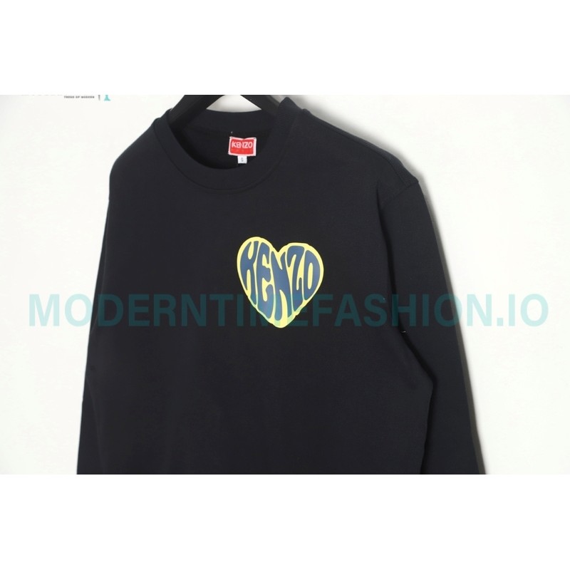 Kenzo - 23FW Small Love Printed Crew-neck Hoodie