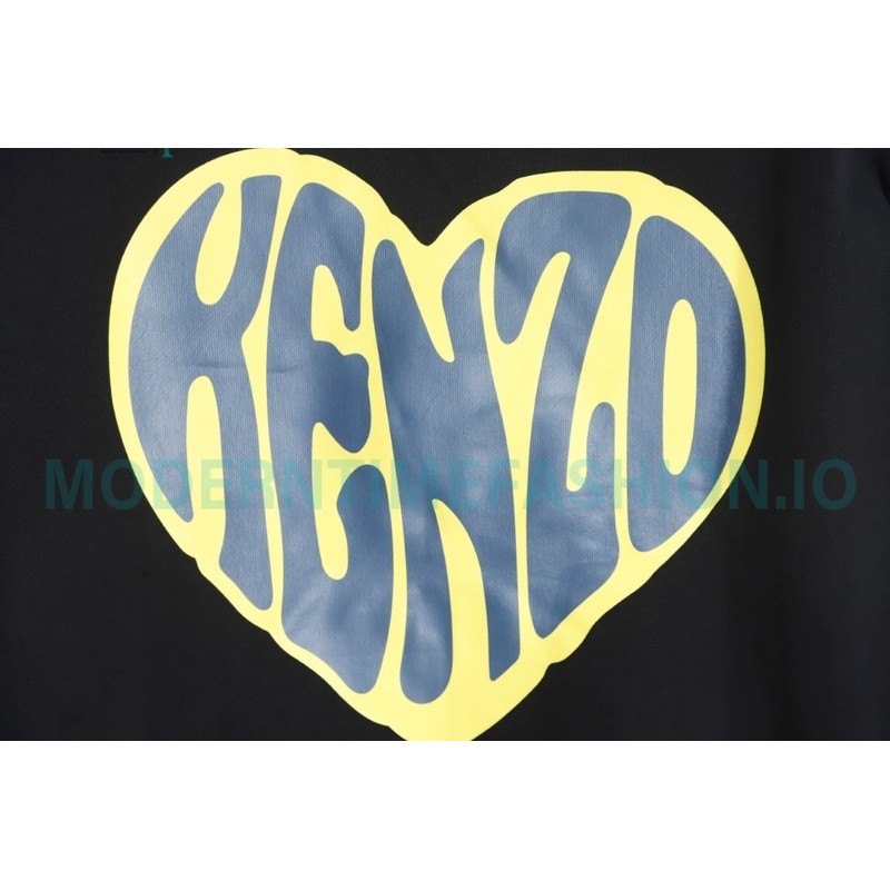 Kenzo - 23FW Small Love Printed Crew-neck Hoodie