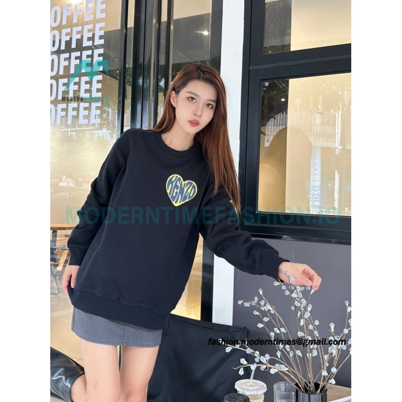 Kenzo - 23FW Small Love Printed Crew-neck Hoodie