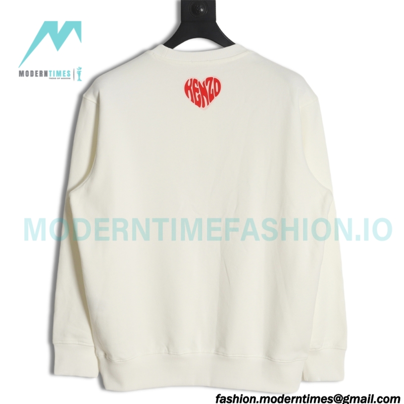 Kenzo - 23FW Small Love Printed Crew-neck Hoodie