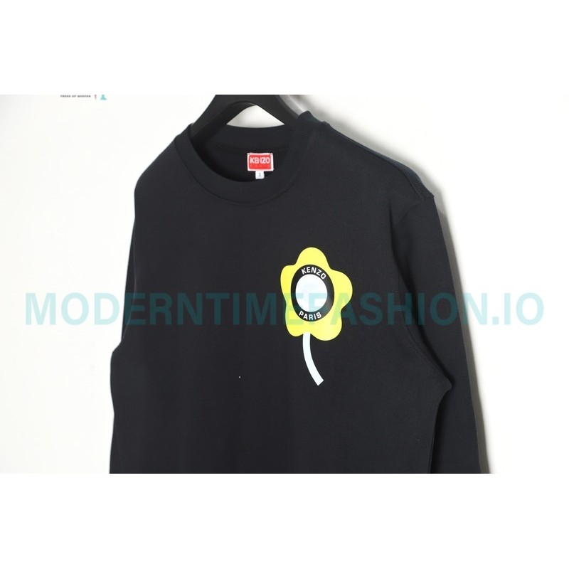 Kenzo - 23FW Floral Print Crew Neck Hoodie