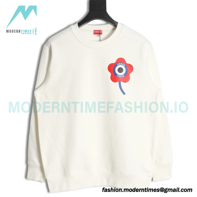 Kenzo - 23FW Floral Print Crew Neck Hoodie