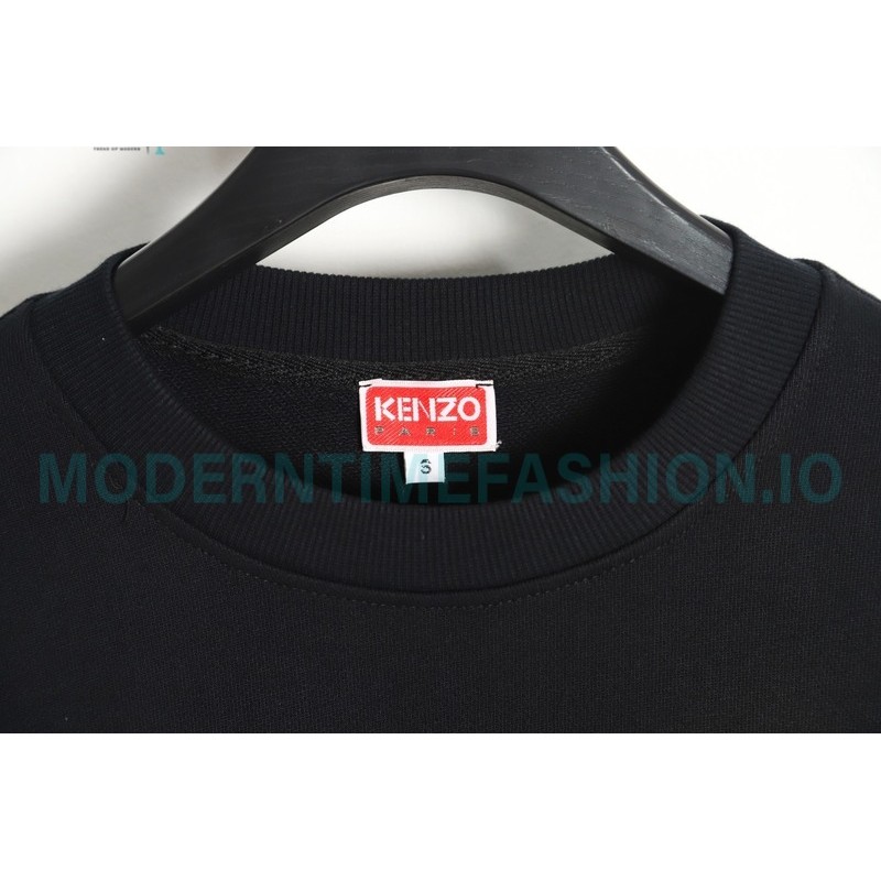 Kenzo - 23FW Floral Print Crew Neck Hoodie