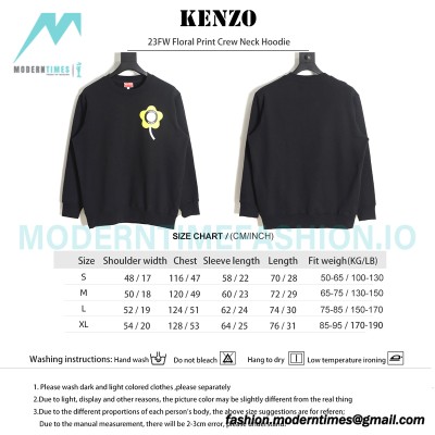 Kenzo - 23FW Floral Print Crew Neck Hoodie