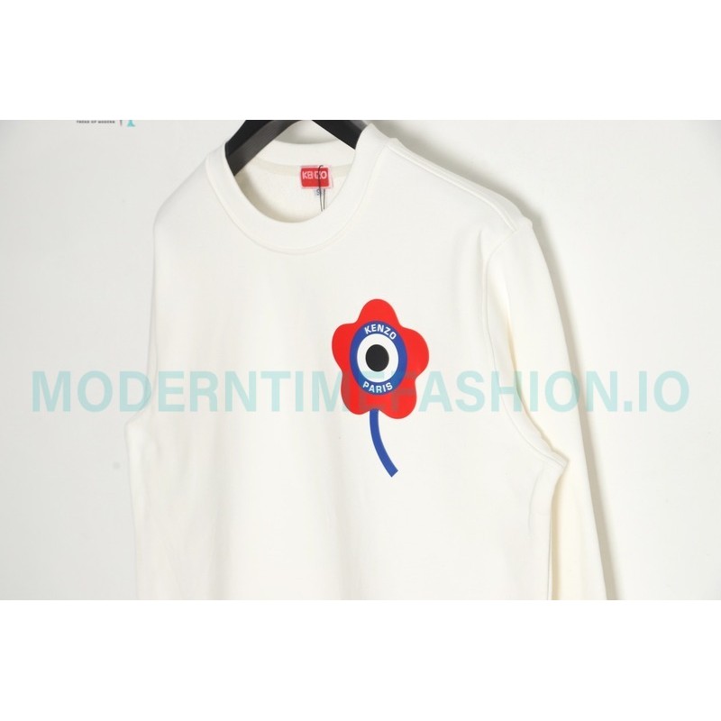 Kenzo - 23FW Floral Print Crew Neck Hoodie
