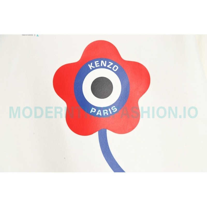 Kenzo - 23FW Floral Print Crew Neck Hoodie