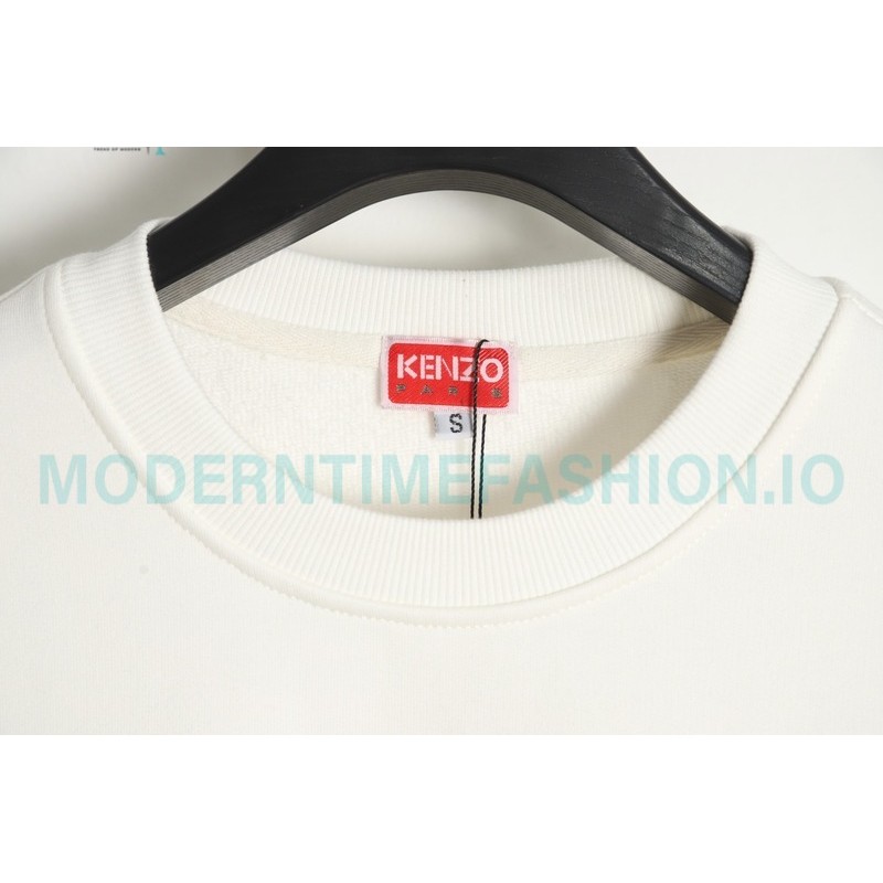 Kenzo - 23FW Floral Print Crew Neck Hoodie