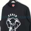 Kenzo - 23FW Elephant Print Crew Neck Hoodie